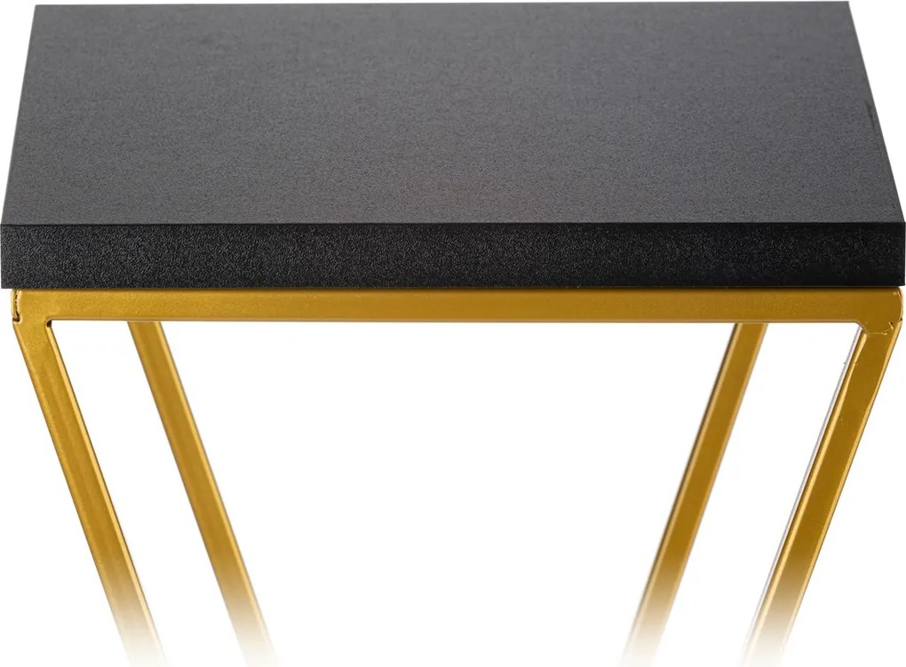 STOJAN NA KVETINÁČ LOFT6 40X24X24 CM ZLATÁ/ČIERNA