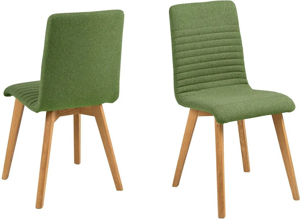 ACTONA Sada 2 ks − Jedálenská stolička Arosa − zelená 90 × 42 × 43 cm