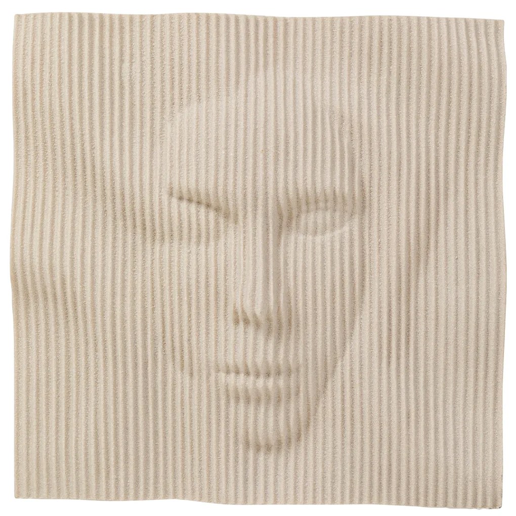 Face nástenná dekorácia béžová 60 cm