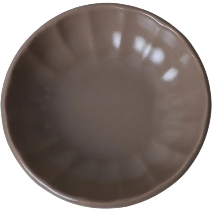 Súprava 6 kameninových misiek Laguna 12 cm, hnedá