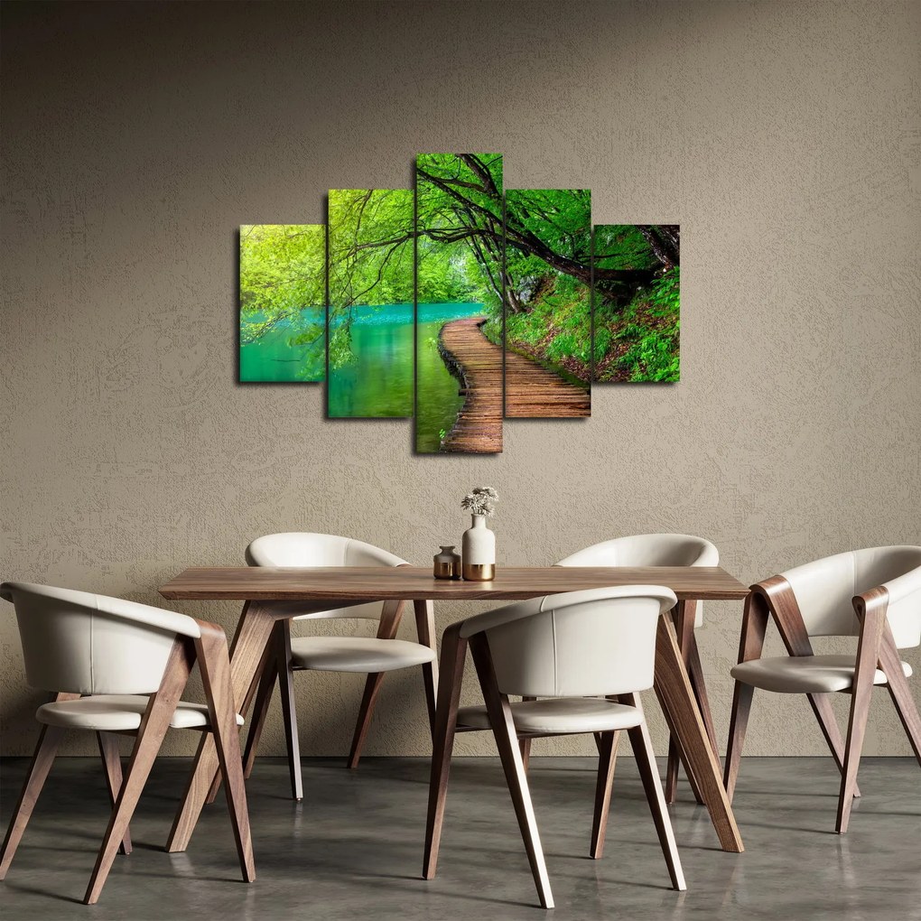 Obraz - Plitvické jazerá (150x105 cm)