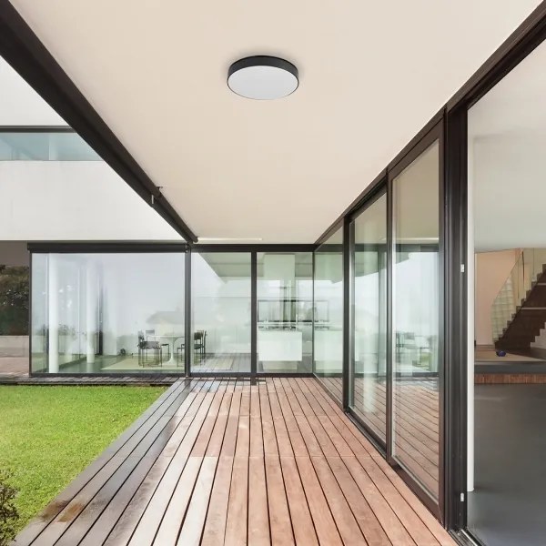 Rabalux-LED Kúpeľňové stropné svietidlo LED/24W/230V 2800/4000/6000K IP44 čierne