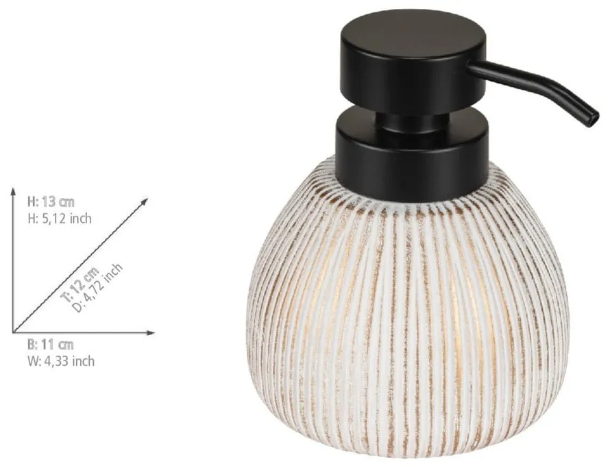 Biely keramický dávkovač mydla 500 ml Pascoli – Wenko