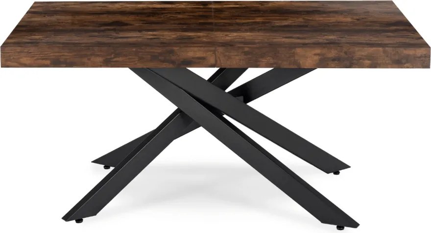 HAMPTON Rozkladací stôl 160-240 cm rustikálny dub/čierny