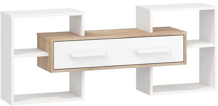 Polička 1D Rio-15 sonoma svetlý/biely