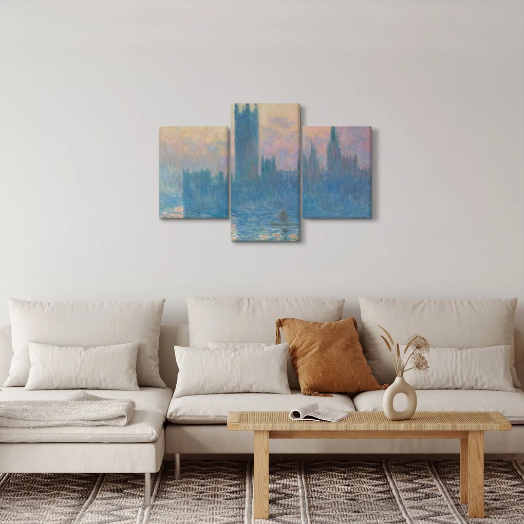 Obraz - Claude Monet, The Houses of Parliament, Sunset, reprodukcia (90x60 cm)