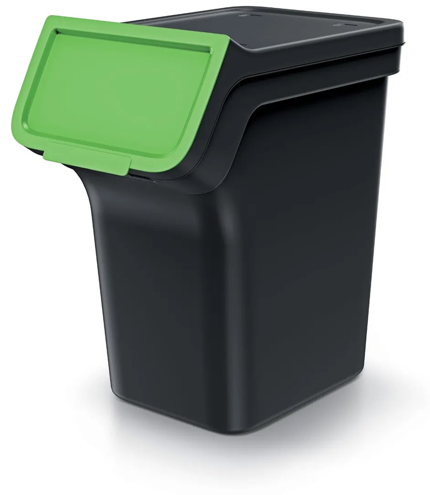 Odpadkový kôš na triedený odpad (4 ks) NPW20S4 20 l - čierna