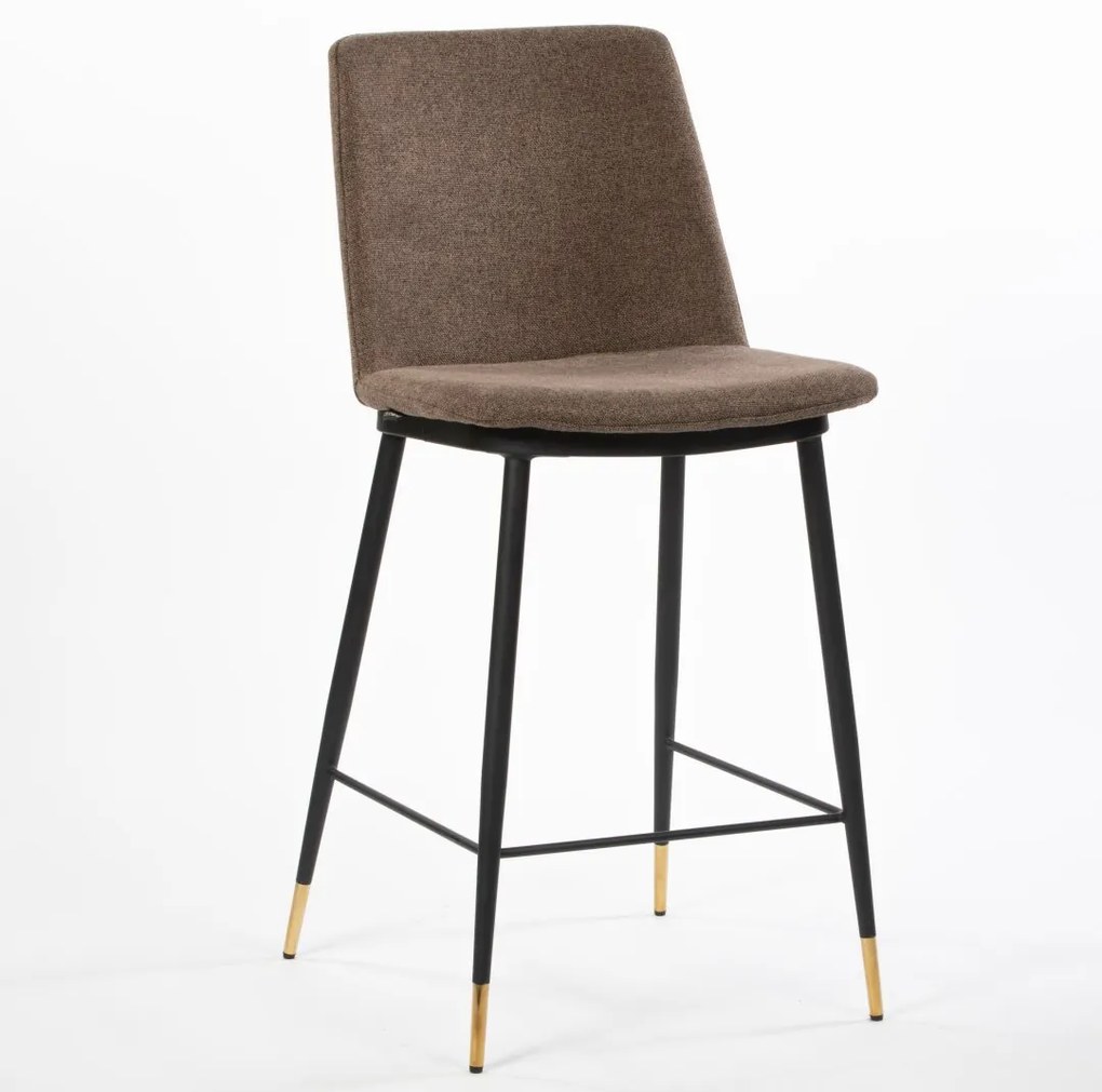 ROSSI BAR DARK BROWN ČALÚNENÁ BAROVÁ STOLIČKA brown