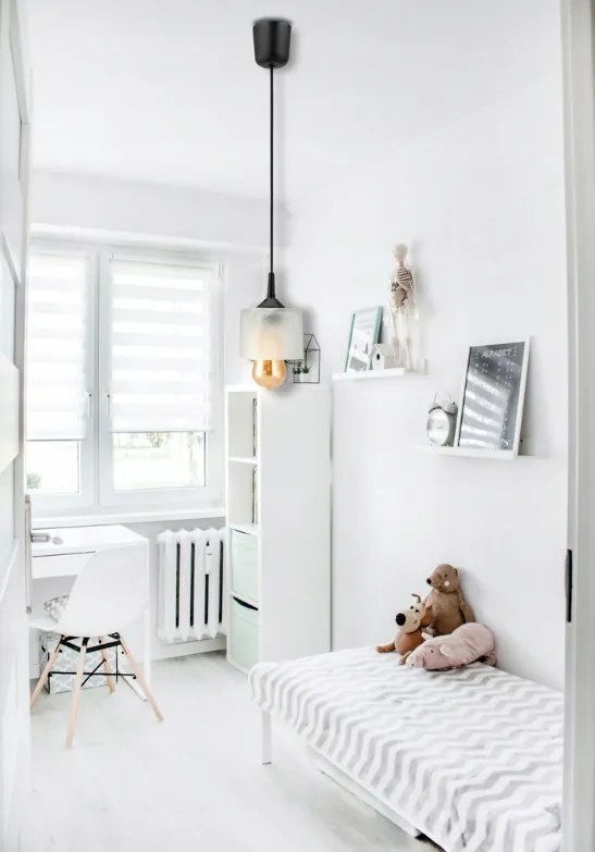 Stropná závesná lampa lustera 100cm 1xe27 sklenený tyčinidlo v obraze biely