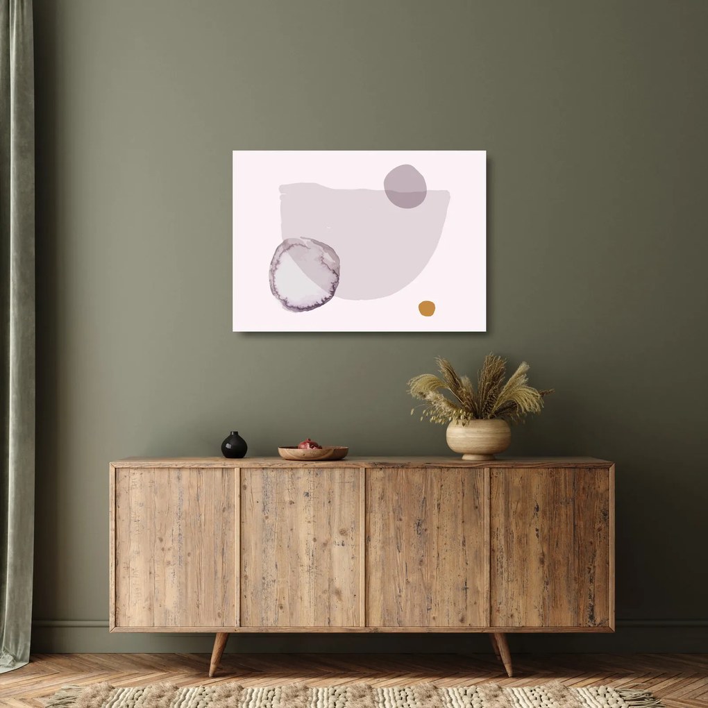 Sklenený obraz - Fialový minimalizmus N⁰2 (70x50 cm)