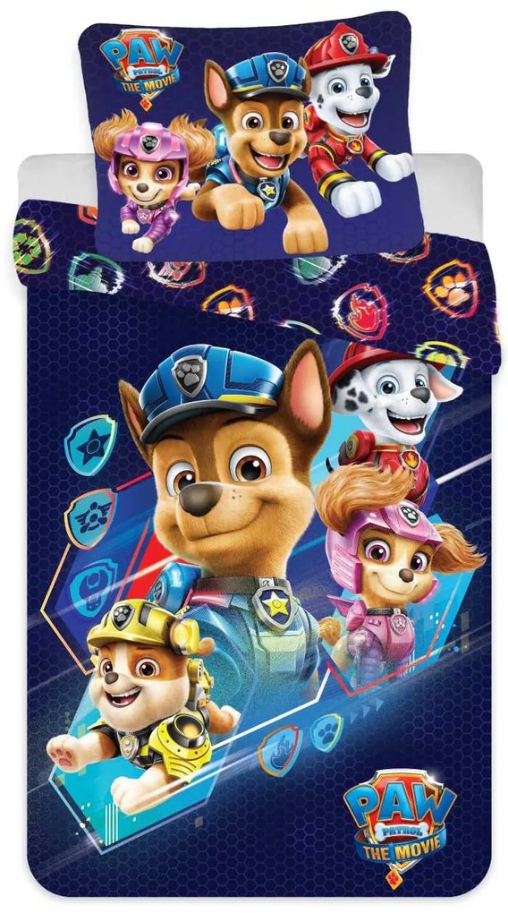 Obliečky PAW Patrol - Labková patrola 21 140x200 70x90 cm 100% Bavlna Jerry Fabrics