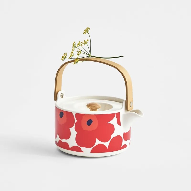 Kanvica Oiva Unikko 0,7l, červeno-biela