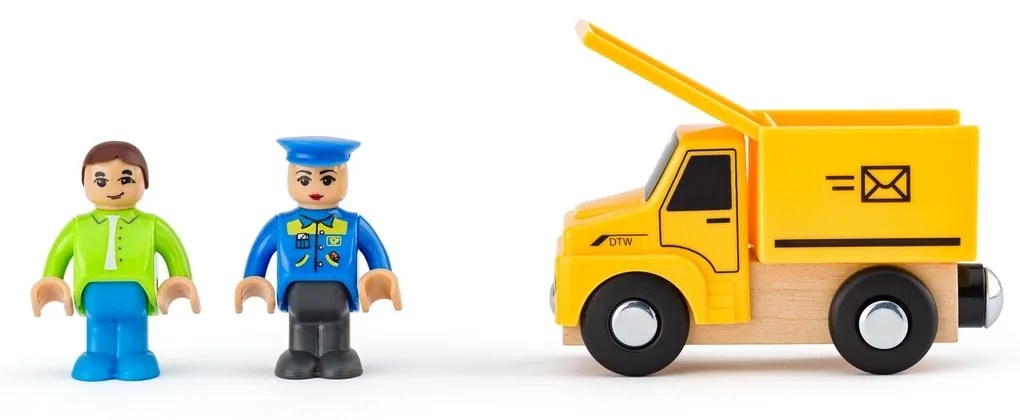 Woody Sada autíčok Úžitkové vozidlá k vláčikodráhe, mix farieb