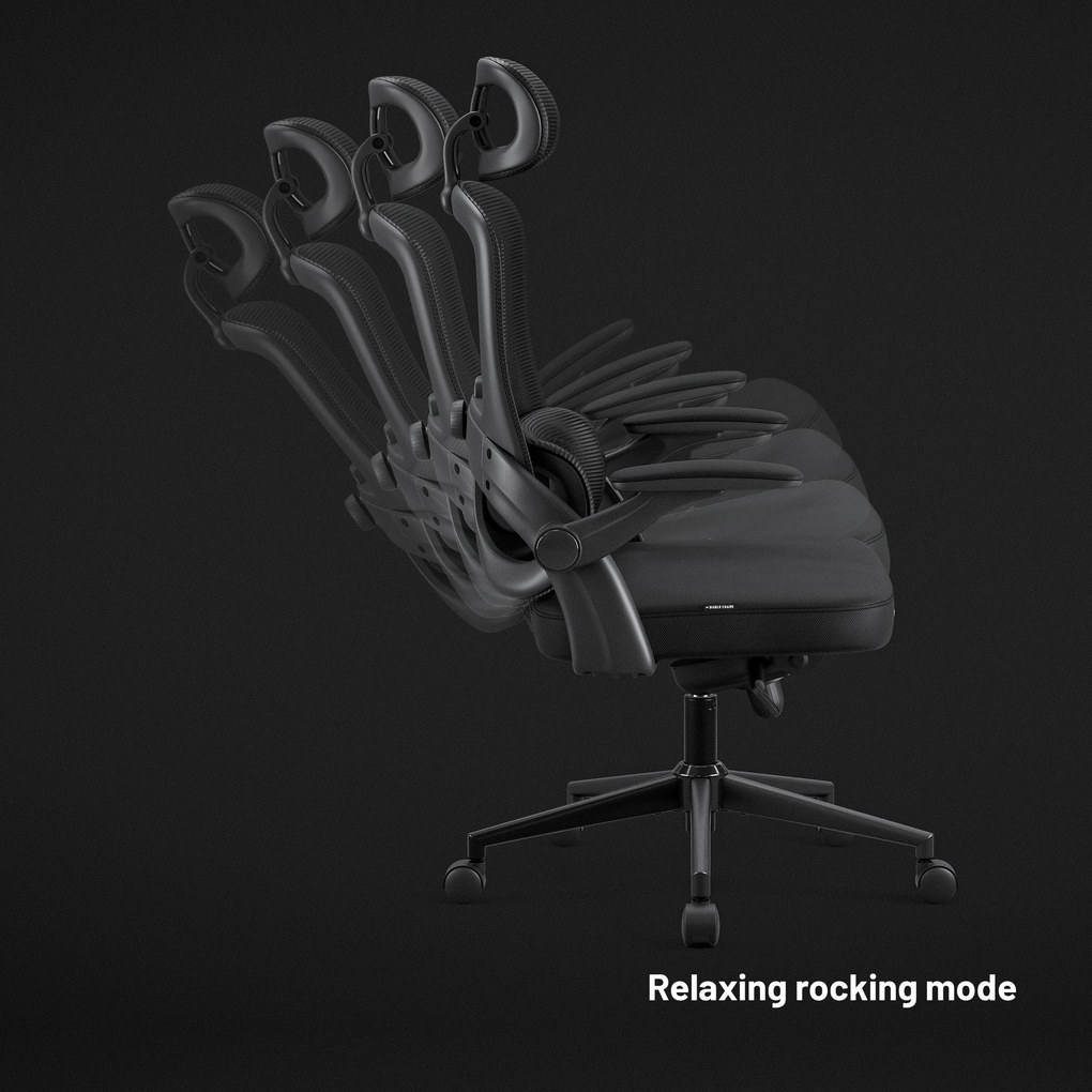 Ergonomická kancelárska stolička Normal Size, čierna: Diablo V-Light
