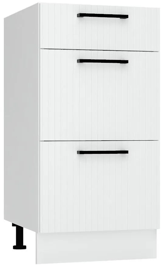 Skrinka do kuchyne Kate d40s/3 biely hrášok