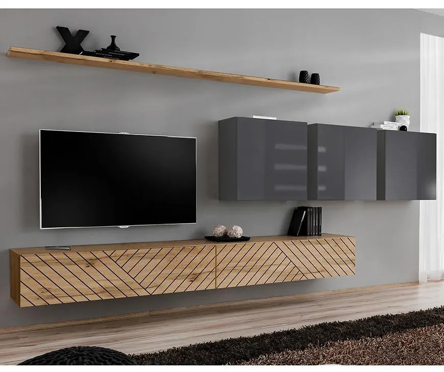 Obývacia Stena Switch VII Line Wotan/Grafit