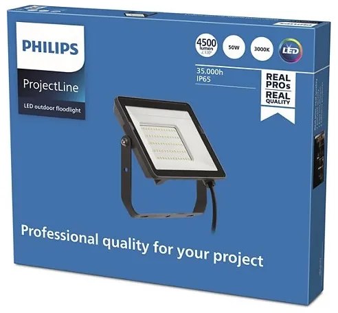 Philips - LED Vonkajší reflektor PROJECTLINE LED/50W/230V IP65 3000K
