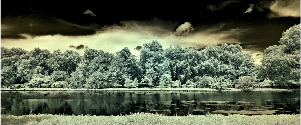 Obraz vodnej plochy (120x50 cm)