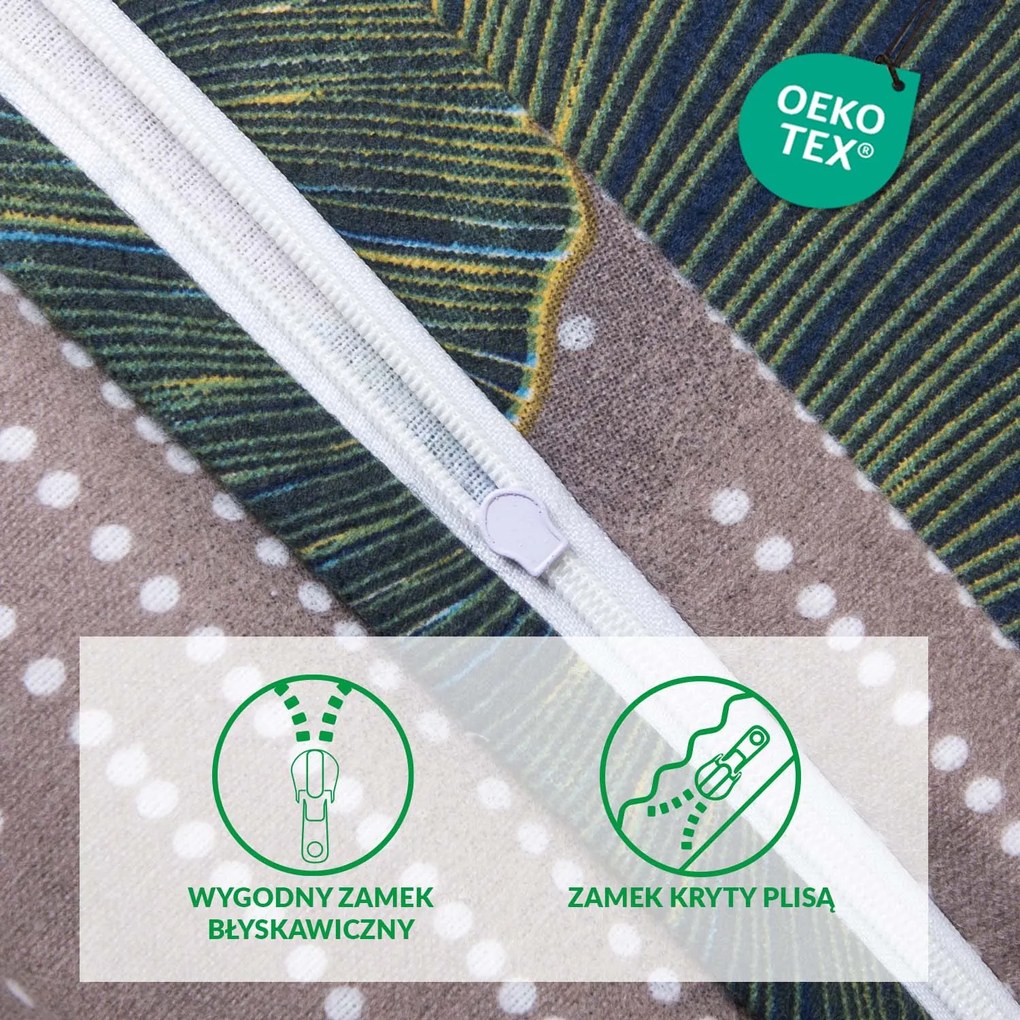 FLANELOVÉ OBLIEČKY FLANELOVE 160X200 CM, 2KS 70X80 CM LISTY