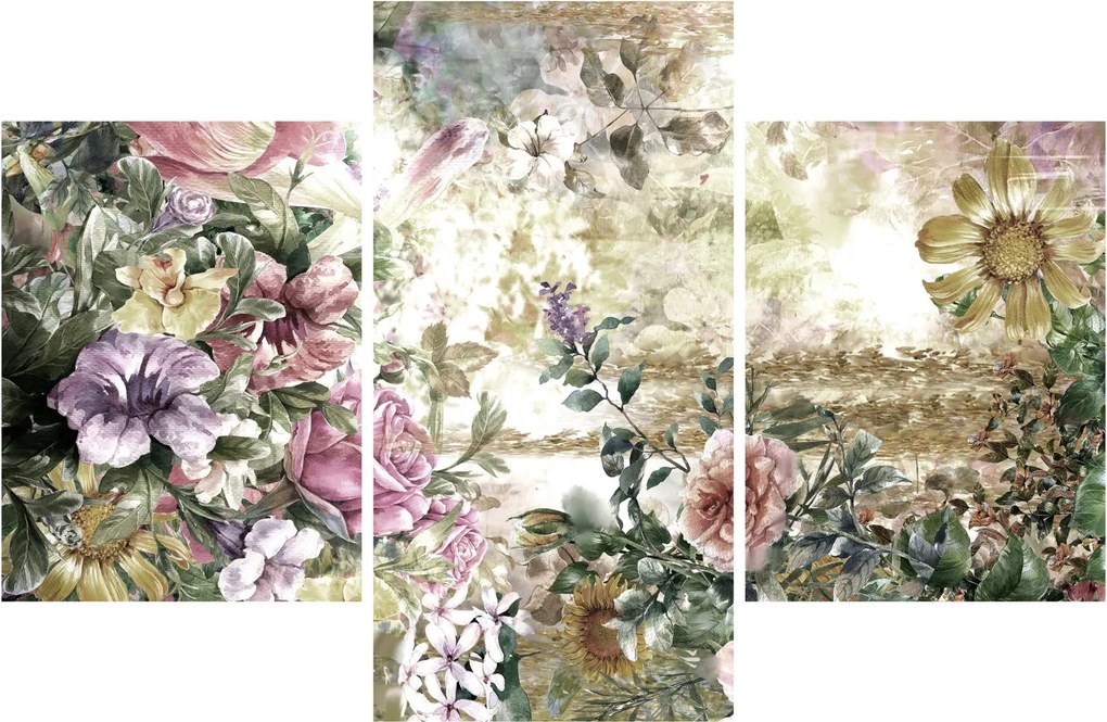 Obraz - Dizajnové kvety (90x60 cm)