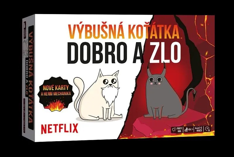 Asmodee Výbušné mačiatka: Dobro a zlo