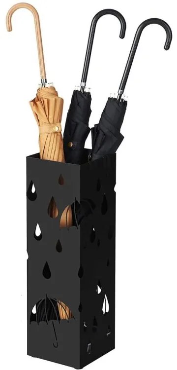 Kovový stojan na dáždniky s odkvapkávacou táckou