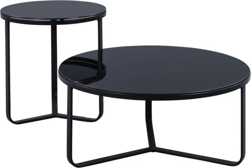 Okrúhly konferenčný stolík Boston 50 cm, černý