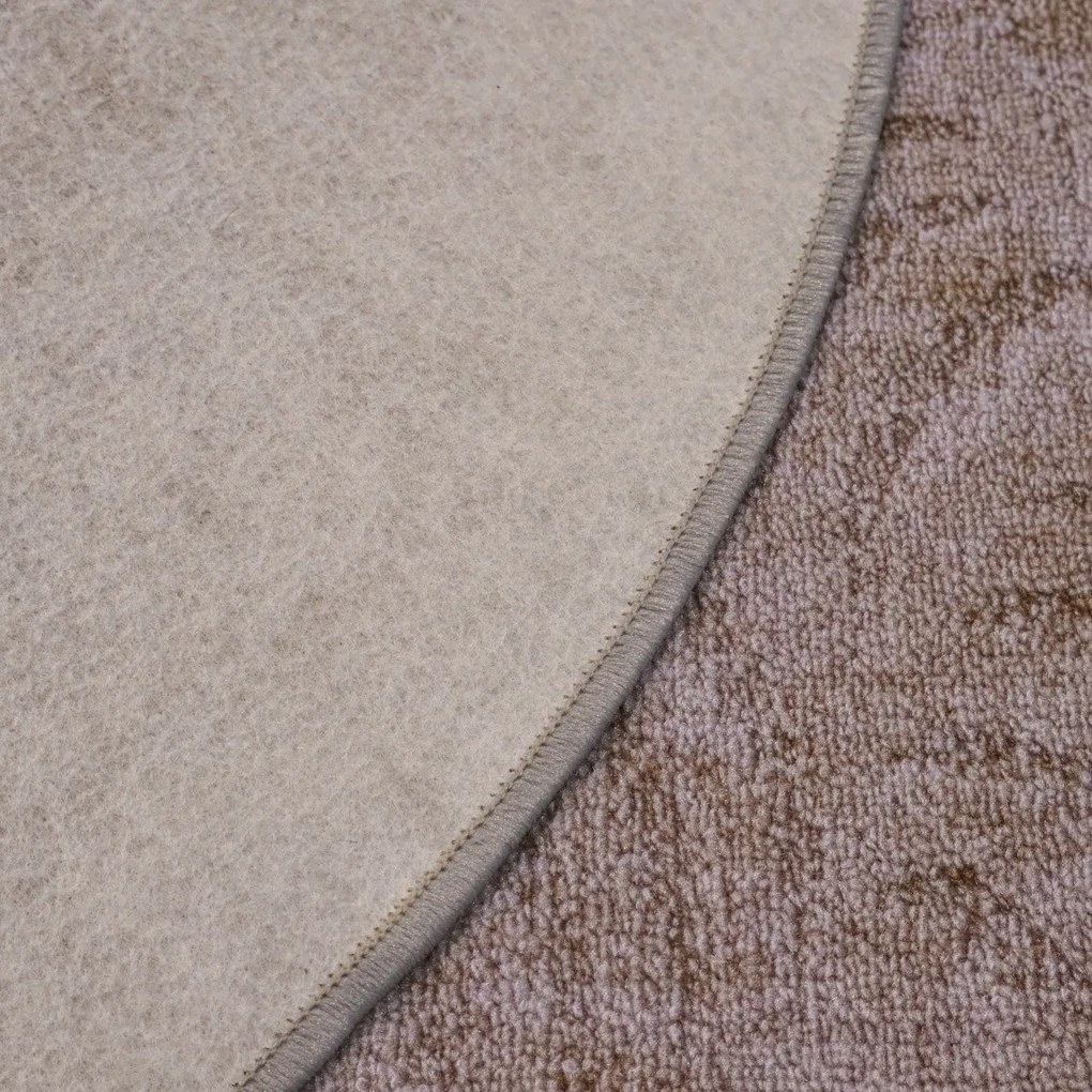 AladinWorld Expres, Kusový koberec Scroll béžový kruh, 200x200 (priemer) kruh, béžová, obývacia izba