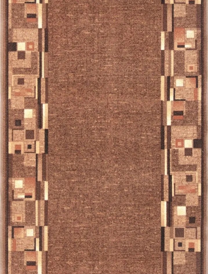 Associated Weavers, Protišmykový behúň na mieru Bombay 44, šíre 80 cm, hnedá, chodba / predsieň
