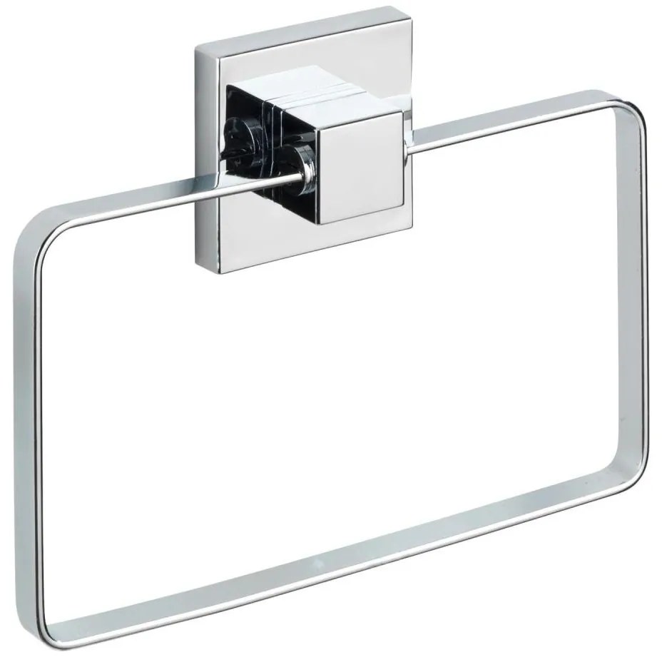 WENKO 22689100-Držiak uterákov VACUUM-LOC QUADRO ED 18,5x14 cm strieborný/lesklý chróm