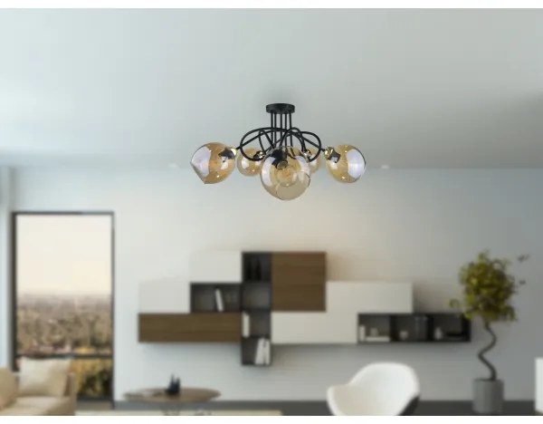 Prisadený luster VENUS GOLD 5xE27/60W/230V