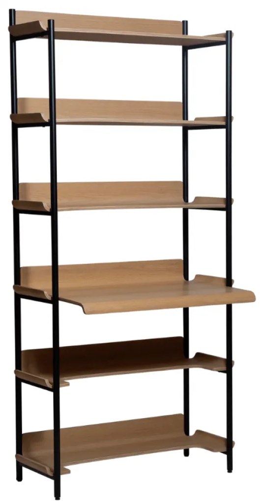 FRIYAY KNIŽNICA S PRACOVNÝM STOLOM oak