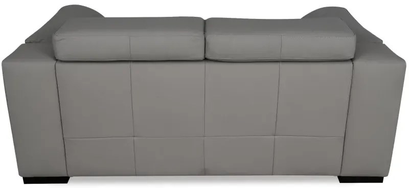 Moderná kožená pohovka LOREN II (3P), tm. modrá (madras - 106 dark blue)