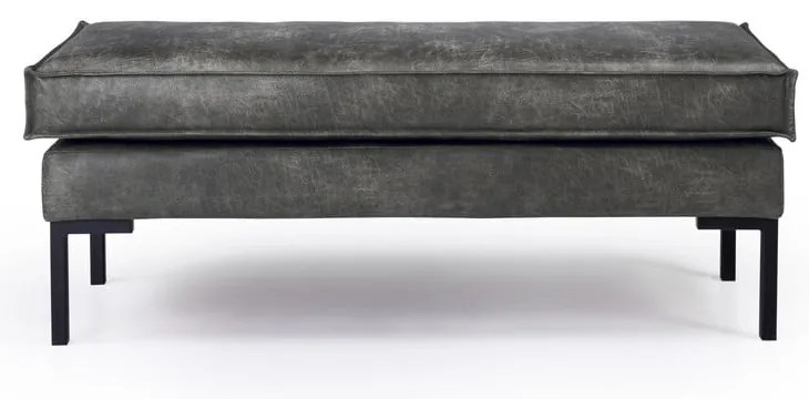 Tmavosivá podnožka z imitácie kože Rate - Scandic