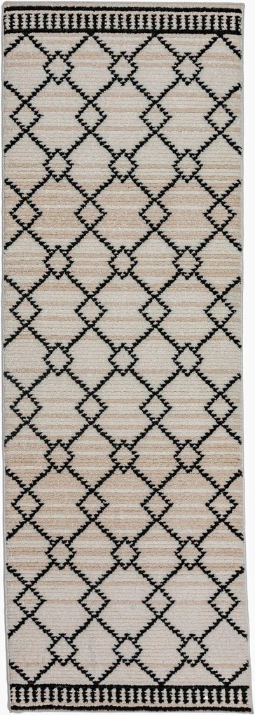 XXXLutz TKANÝ KOBEREC, 80/230 cm čierna Flair Rugs - Online Only bytové doplnky - 003165048704