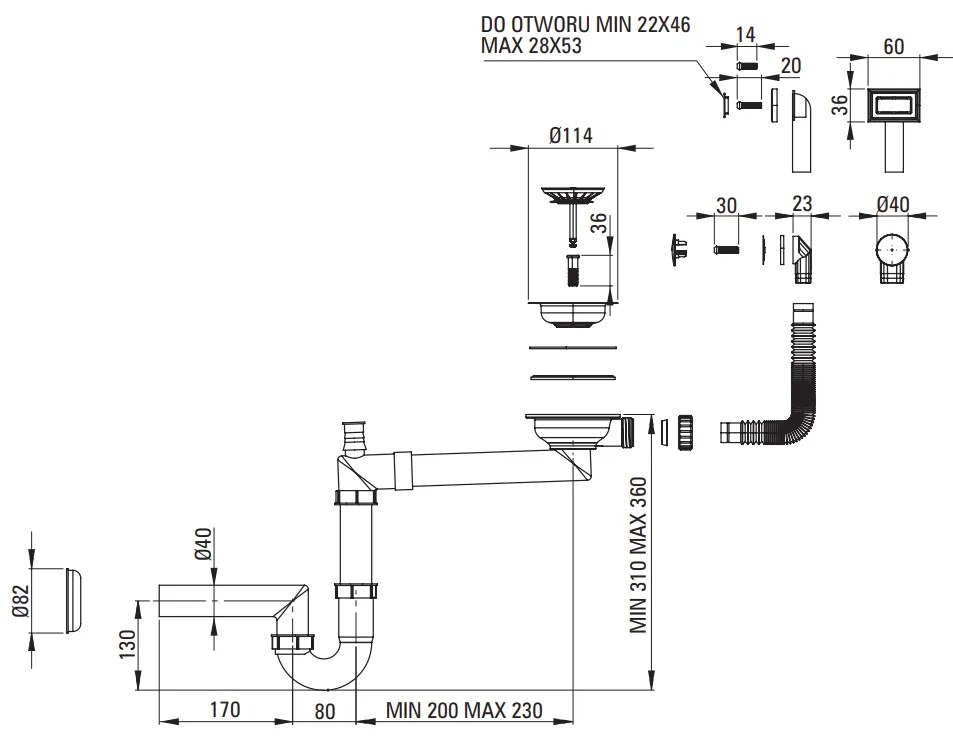 Deante Olfato, 1-komorový nerezový drez 550x505x200mm, zlatá matná, DEA-ZPO_R10B