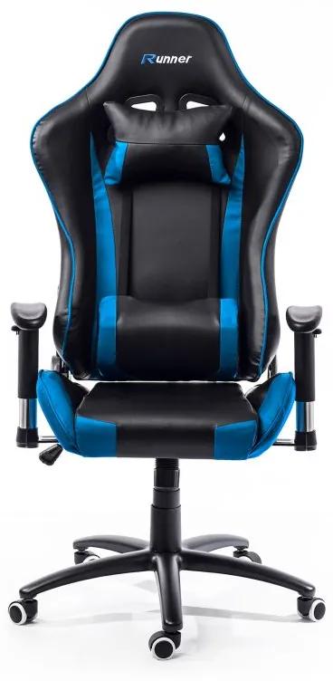Kancelárska stolička - kreslo IDAHO - modro čierna