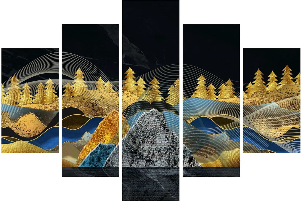 Obraz - Zlaté hory (150x105 cm)