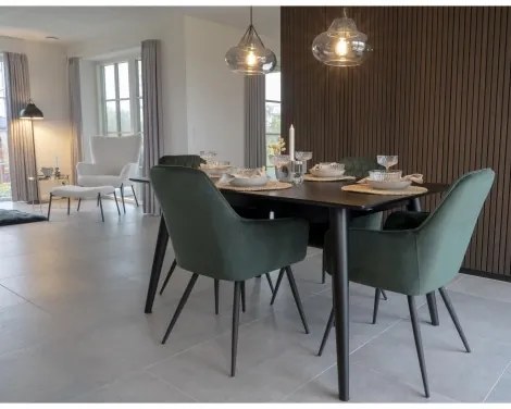 Jídelní křeslo HARBO, zelený samet House Nordic 1001155
