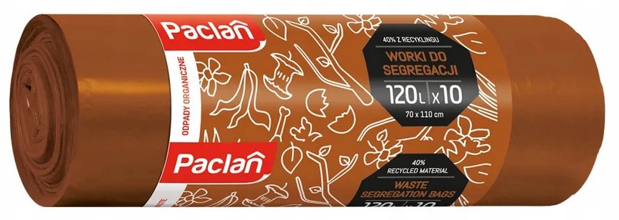 Paclan Vrecia na bioodpad 120L - 10 ks