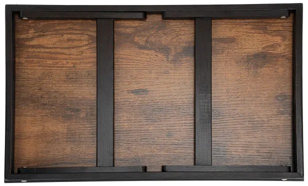 Podnos AURELIA RUSTIC čierny / hnedý