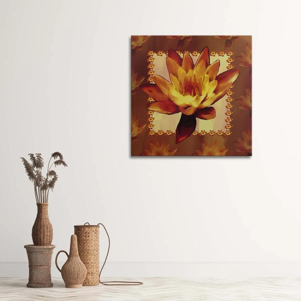 Obraz na plátně Vodní lilie Květiny - 50x50 cm