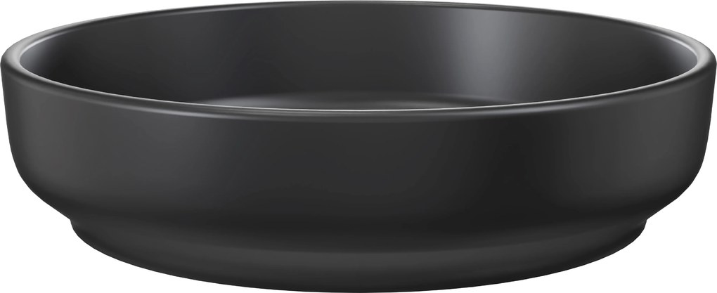 Comad Keramické umývadlo na dosku RIVER 1 BLACK MATT UN 40, čierna mat