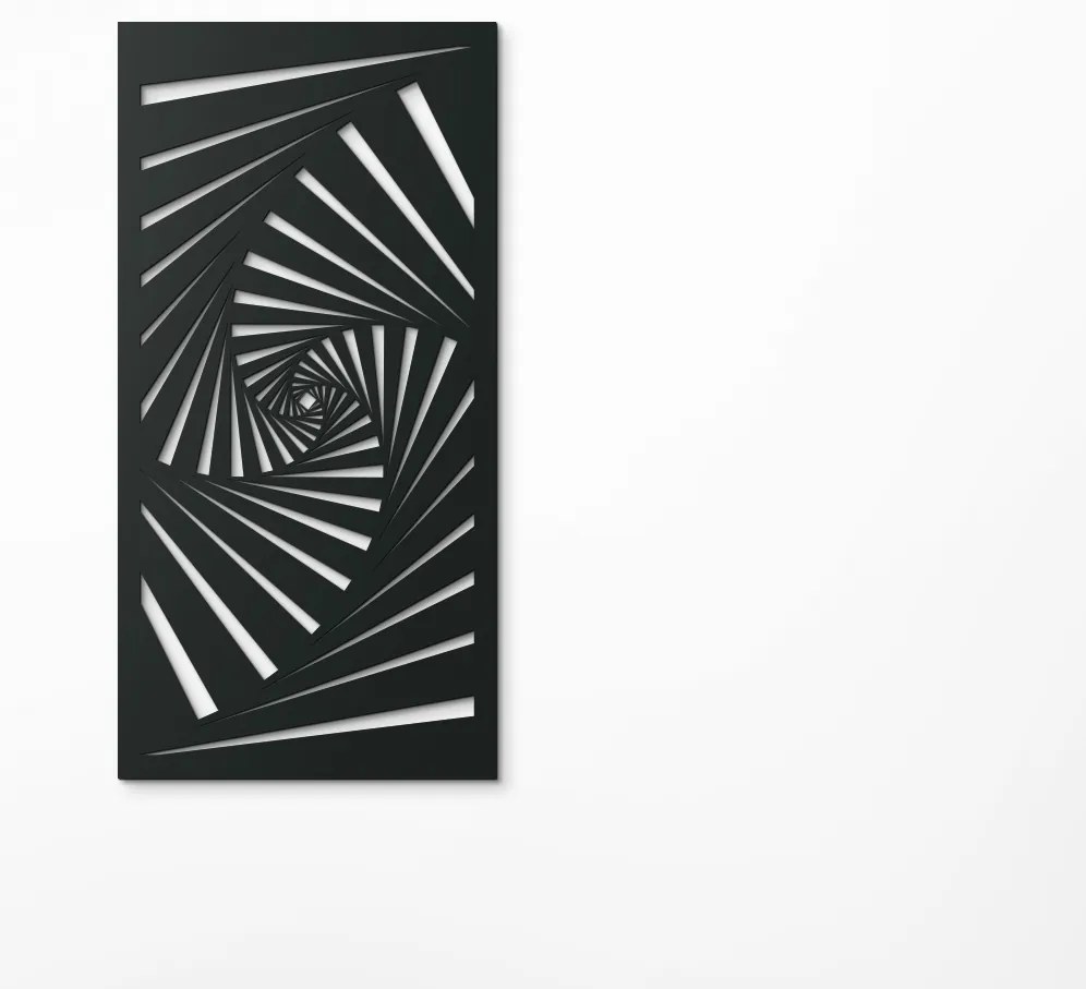 drevko Drevený obraz na stenu Ilúzia Rozmer obrazu: 44,5 x 22 cm, Farba dekorácie: Čierna
