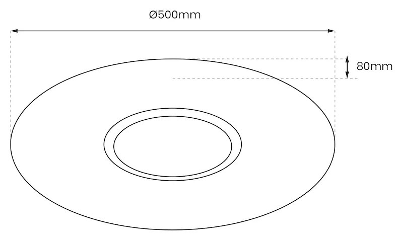 Stropné LED svietidlo Sparky Round, 1x LED 50w, 3000-6000k, w/ch, s ovládačom