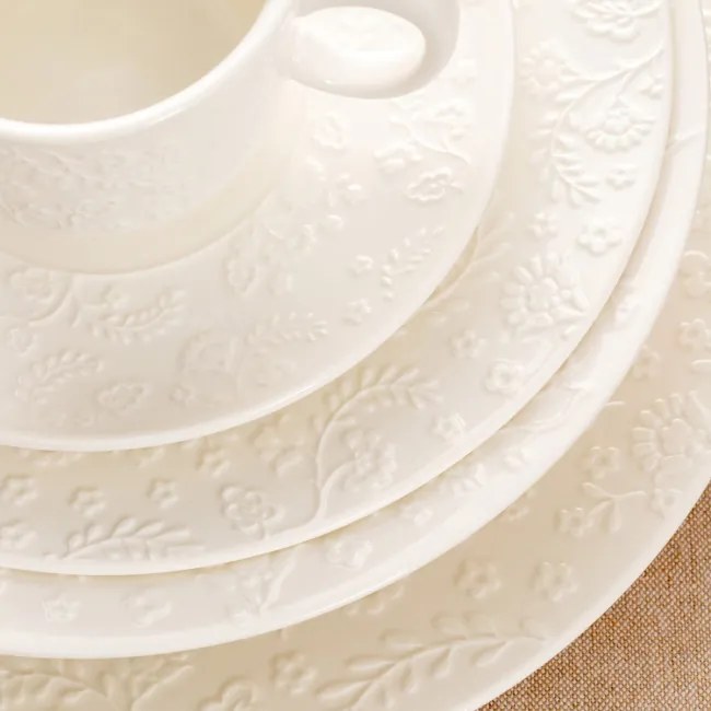 Dezertný tanier BENO biely 772481