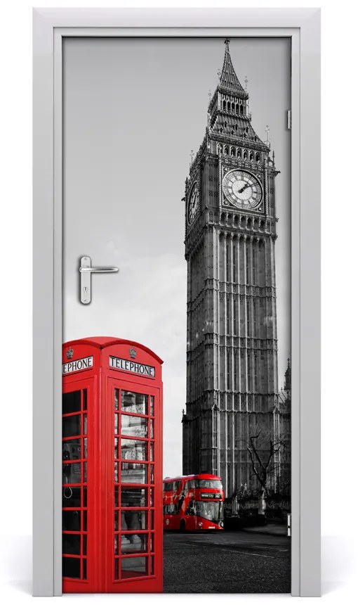 Fototapeta samolepiace na dvere Elizabeth Tower Londýn 75x205 cm