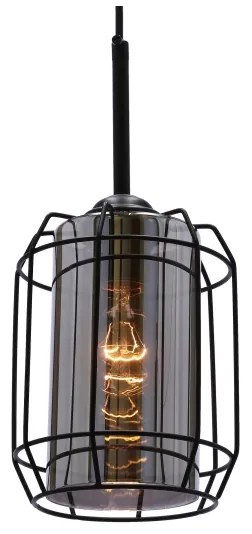 Luster na lanku JONERA 1xE27/40W/230V čierna