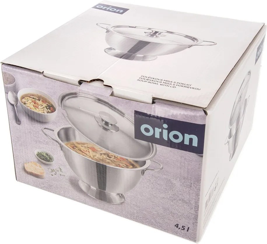 Misa z nehrdzavejúcej ocele v striebornej farbe ø 26 cm – Orion