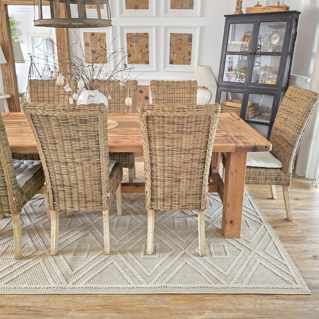 Ayyildiz, DOPREDAJ: 80x150 cm Kusový koberec Patara 4956 Beige – na ven i na doma, 80x150, béžová, chodba / predsieň